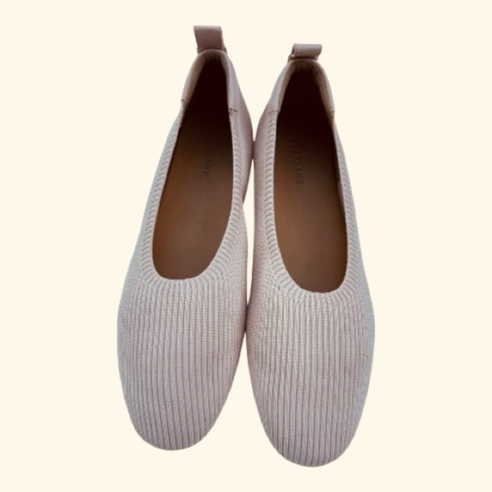 Everlane Day Glove Flat in ReKnit Ballet Pink
